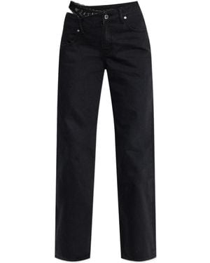 Alexander Wang Dip Side Lace Undie Jeans - Black