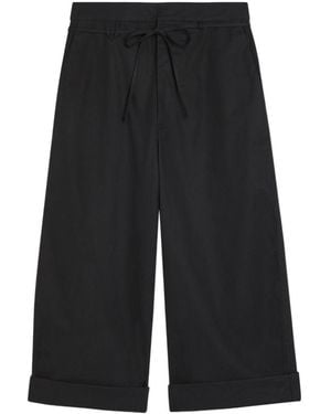 Jacquemus Le Pantalon Marin Cropped Wide-Leg Pants - Black