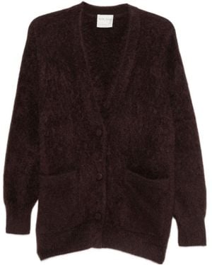 forte_forte Brushed Knit Cardigan - Brown