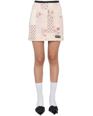 Marine Serre Logo Skirt - White