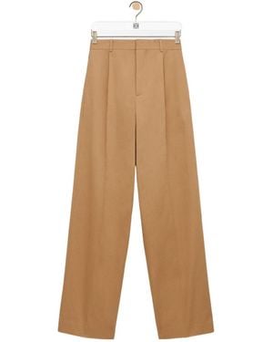 Loewe Wide-Leg Trousers - Natural