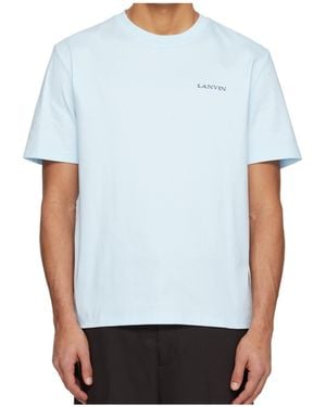 Lanvin Bouclette Logo T-Shirt - Blue