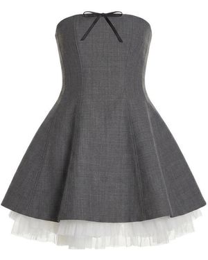 ShuShu/Tong Twill Mini Dress - White