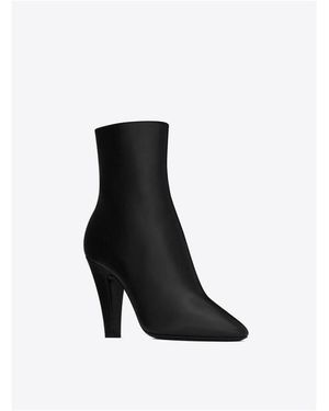 Saint Laurent Logo Boots - White