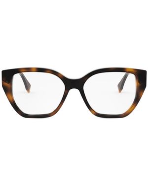 Fendi Eyewear Geometric-Frame Glasses - White