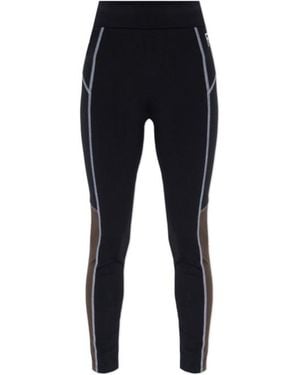 Fendi Logo Printed Stretch Leggings - Black