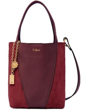 Chloé Chloé Spin Small Tote Bag - Red