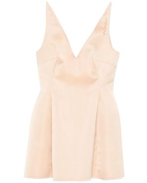 Marni Baby Doll Duchesse Mini Dress - Natural