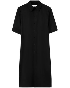 Jil Sander Lightweight Gabardine Long Shirt - Black