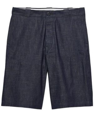 Prada Raw Denim Bermudas - Blue