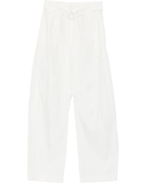 Patrizia Pepe Tapered Leg Pants - White