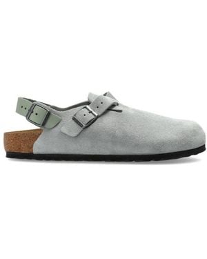 Birkenstock Tokio Ii Buckled Clogs - Grey