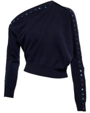 Altuzarra One-Shoulder Sweater - Blue