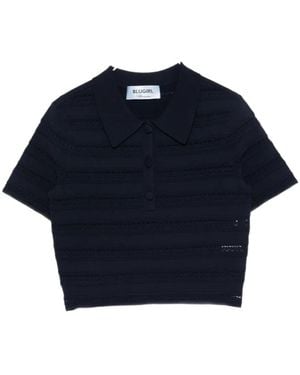 Blugirl Blumarine Short-Sleeves Polo Shirt - Blue