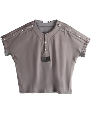 Kiko Kostadinov Sargo Crewneck T-Shirt - Grey