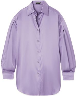 Tom Ford Satin Shirt - Purple
