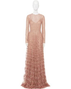 Valentino Long-Sleeved Dress - Pink