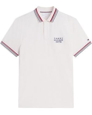 Tommy Hilfiger Short Sleeve Polo Shirt - White