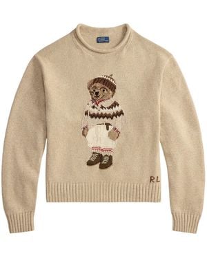 Polo Ralph Lauren Round Neck Knit Jumper - Natural