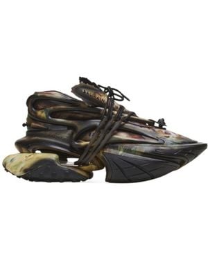Balmain Unicorn Logo Low-Cut Skate Shoes - Multicolour
