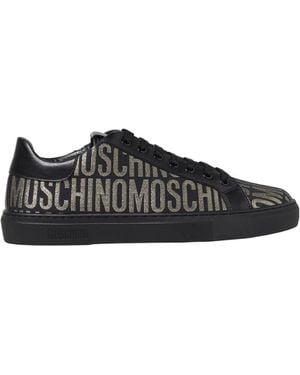 Moschino Tie Low Upper Board Shoes - Black
