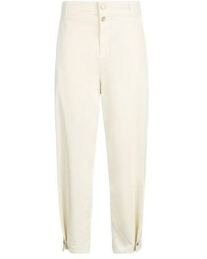 Liu Jo Rear Logo Detail Button Balloon Pants - White