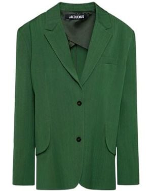 Jacquemus La Veste Titolo Single-Breasted Blazer - Green