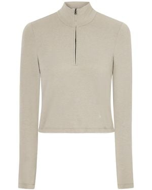 James Perse Fitted Cropped Top - White
