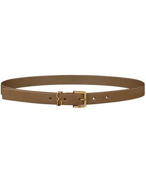 Dior Saddle Loop Belt - White