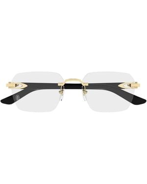 Cartier Geometric Frame Glasses - White