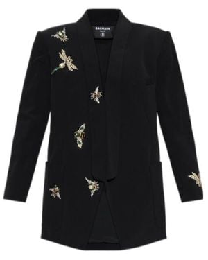 Balmain Long-Sleeved Suit Jacket - Black