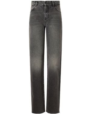 Guest In Residence Relaxed Straight-Leg Jeans - Grey