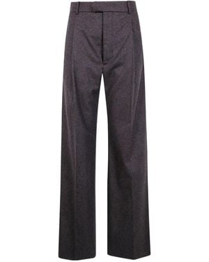 Carven Pleat-Detail Trousers - Blue