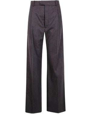 Carven Pleat-Detail Pants - Blue