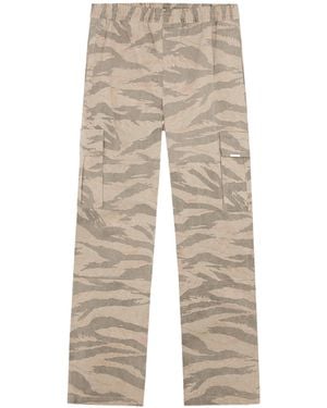 Represent Mid-Rise Camouflage Cargo Pants - Natural