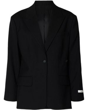 SELECTED Double-Breasted Jacket - Black