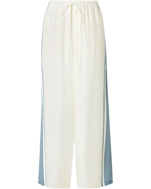 SIR. Drawstring Stripe Pants - White