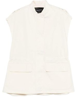 Fabiana Filippi Skeeveless Crochet Vest - White