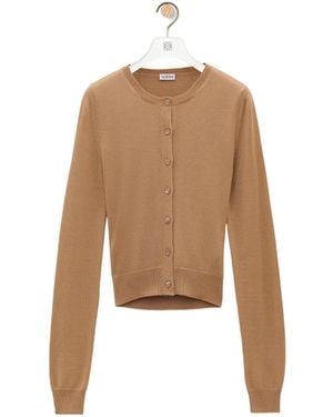 Loewe Draped Cardigan - Natural