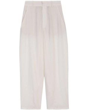 Alysi Pleated Tailored Pants - White