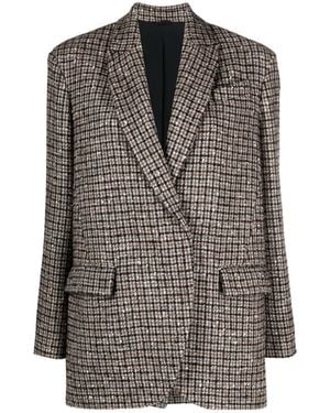 Brunello Cucinelli Single-Breasted Button-Fastening Blazer - Grey
