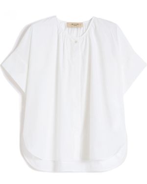 Weekend by Maxmara Gathered Oversized Top - White
