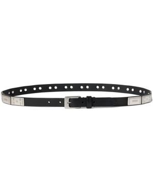 Lemaire Buffalo Studded Belt - White