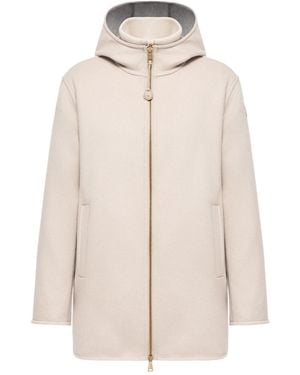 Moncler Hemiptere 3-In-1 Hooded Wool Cashmere Down Jacket - Natural