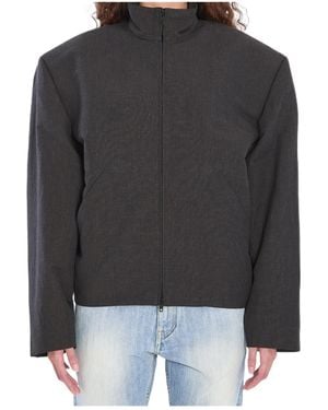 Balenciaga High-Neck Zipped Jacket - Black