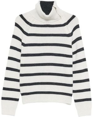 Semicouture Turtleneck Long-Sleeved Jumper - Grey