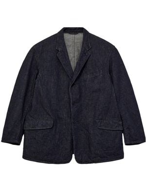 Comoli Long Sleeve Denim Jacket - Blue