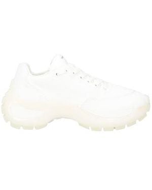 Sportmax Canvas Platform Sneakers - White