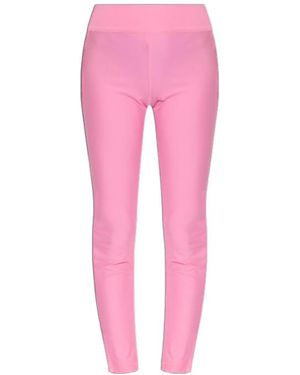 Versace Jeans Couture Couture Logo Detailed Stretched Leggings - Pink
