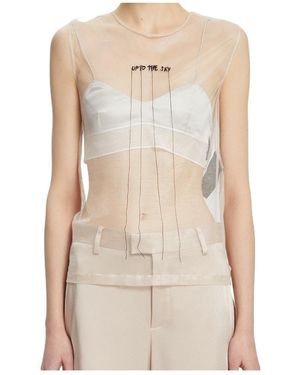 Ann Demeulemeester Sleeveless Tops - Natural